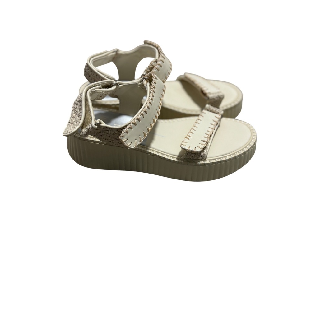 Mi.im Cream‎ Crochet Whipstitch Platform Sandals Womens 6.5